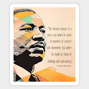 Dr. Martin Luther King Jr. 1: Martin Luther King Day on a Dark Background Magnet